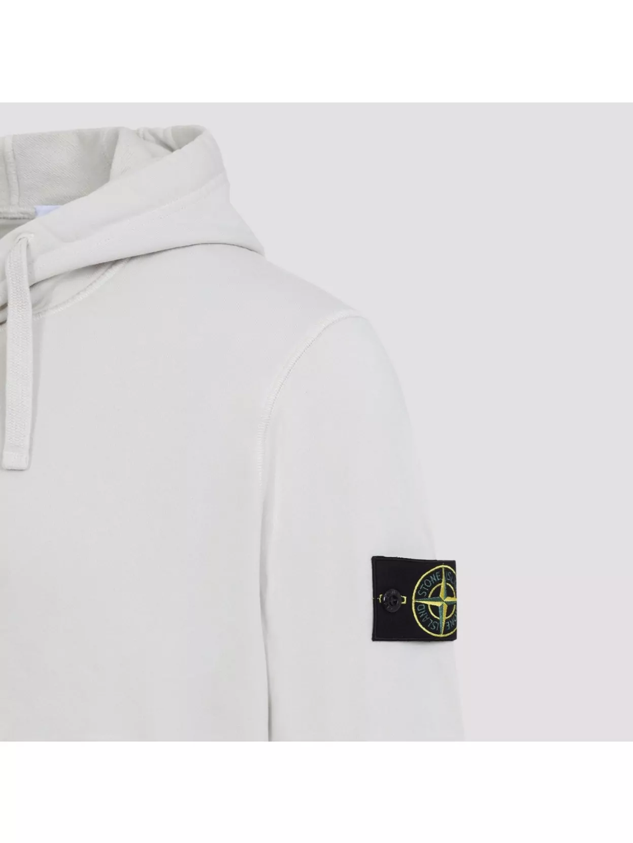 Stone Island Organic Cotton Hoodie In White