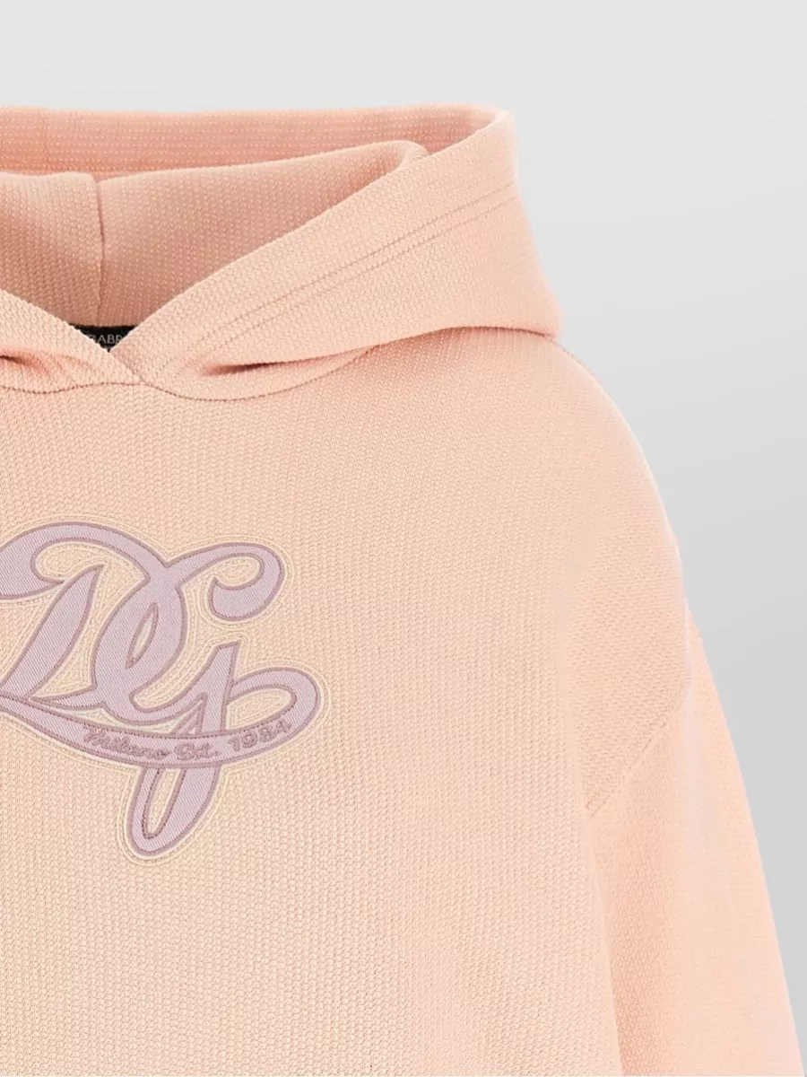 Dolce&Gabbana Honeycomb Cotton Logo Embroidery Hoodie