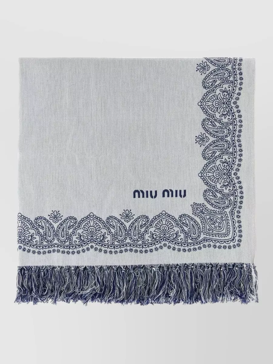 Miu Miu Cotton beach towel