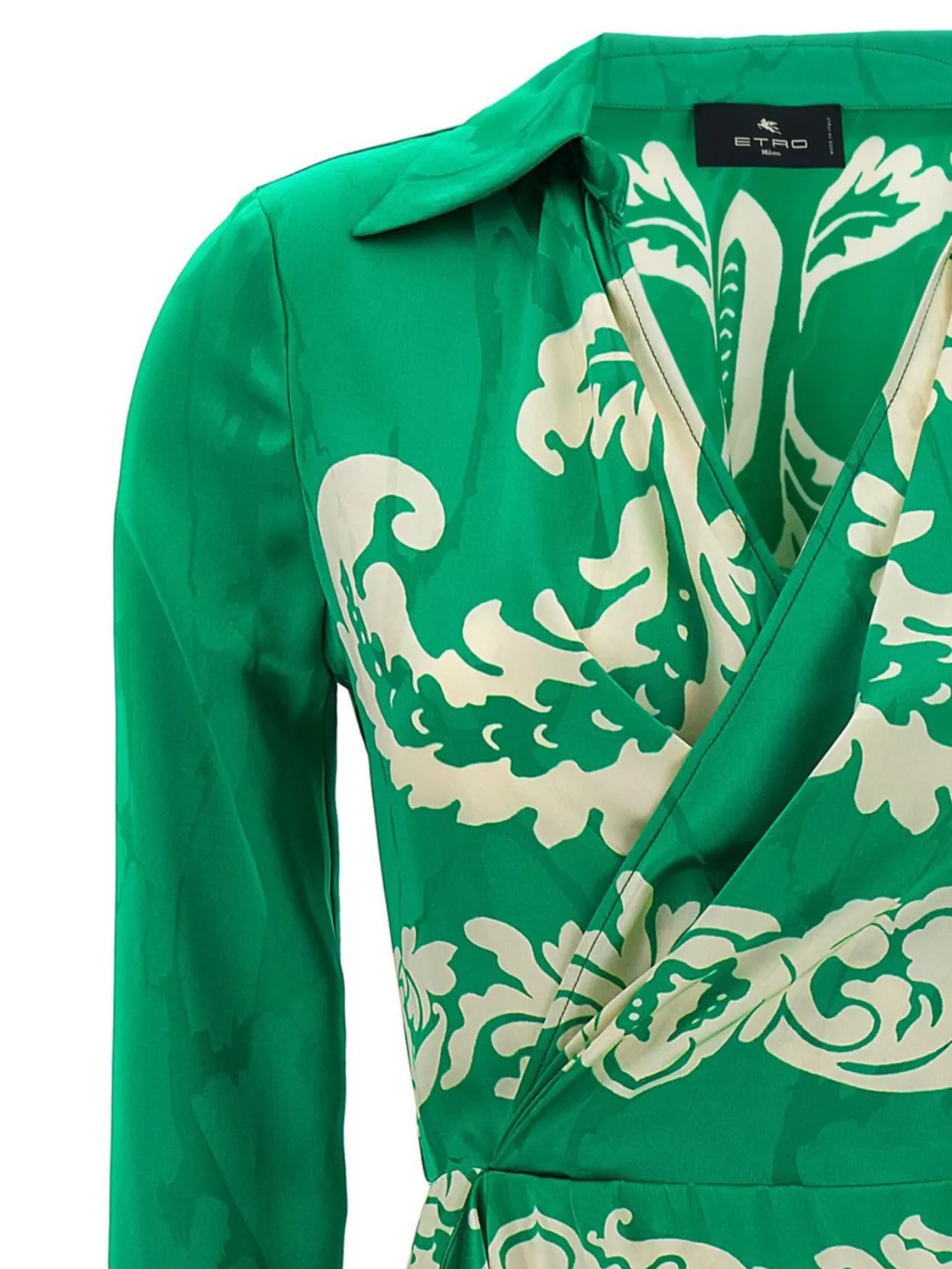 Etro Floral Midi Dress Asymmetric Hem