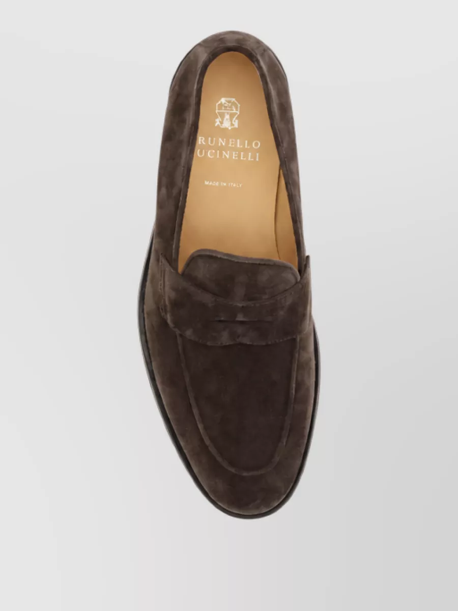 Brunello Cucinelli Leather Monk Shoes