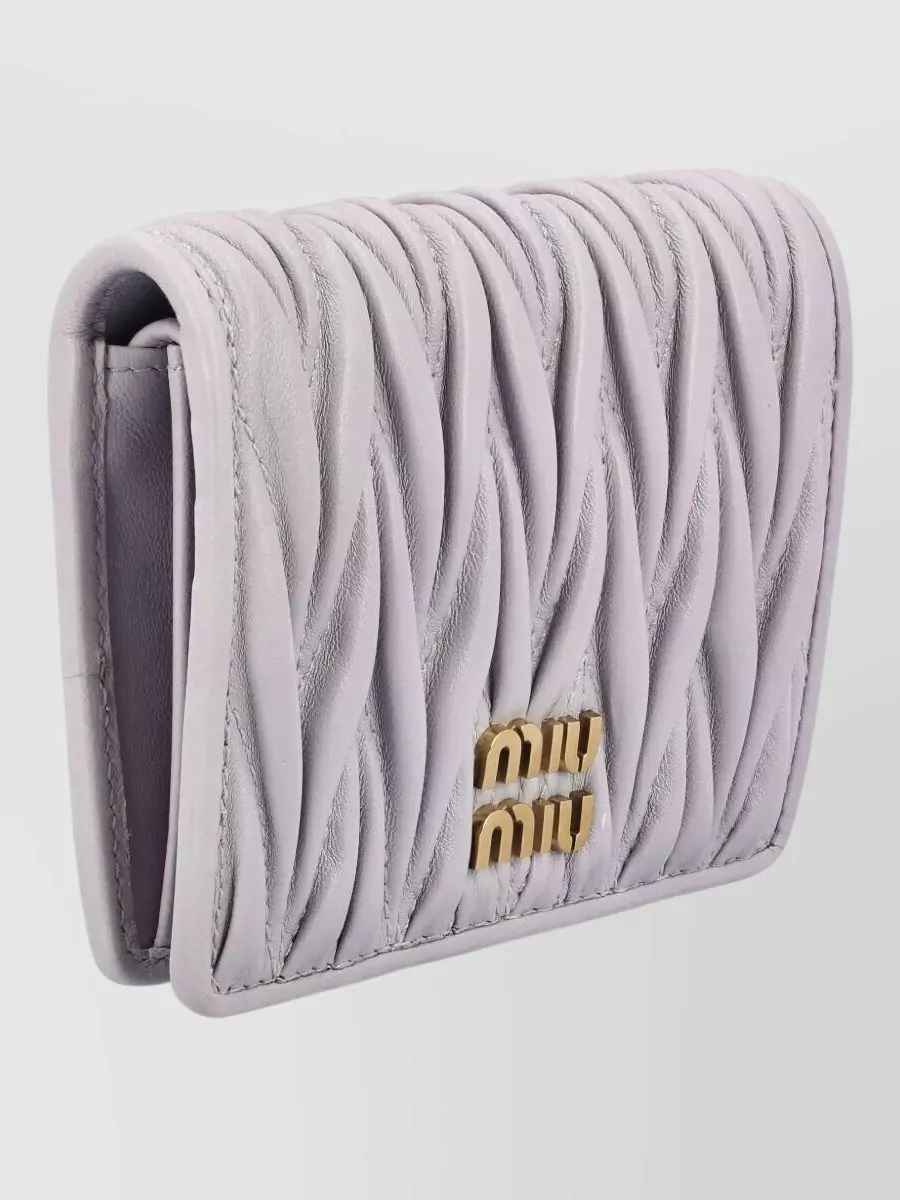 Miu Miu Leather Matelassé Wallet