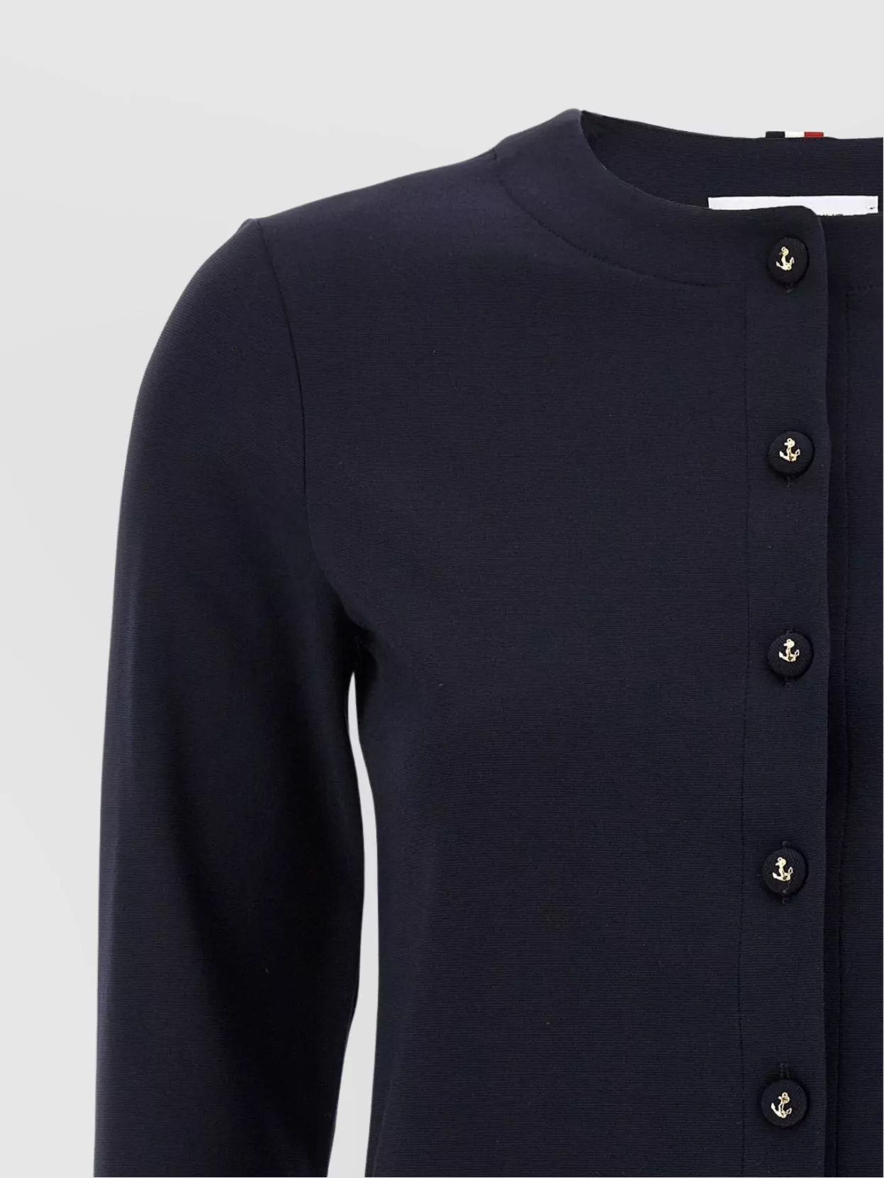 Thom Browne 'Anchor' Crew Neck Cardigan
