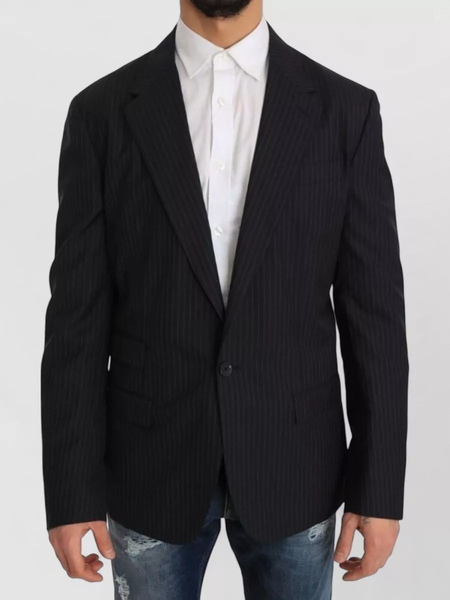Dolce&Gabbana Striped slim-fit blazer