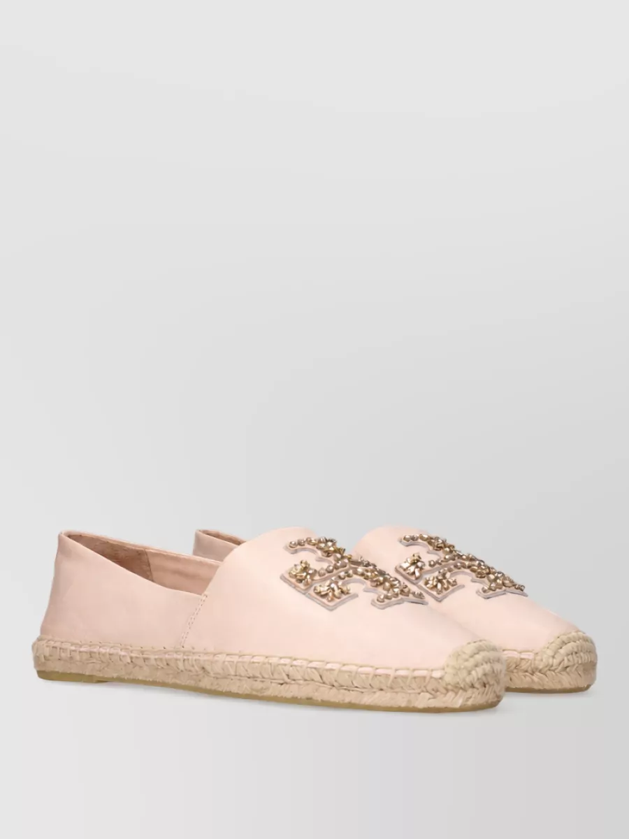 Tory Burch Leather Espadrille Mules