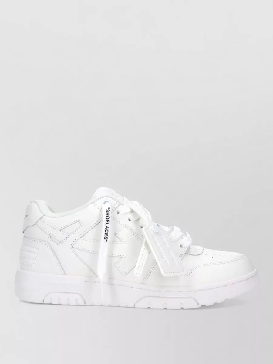 Off-White leather low-top sneakers