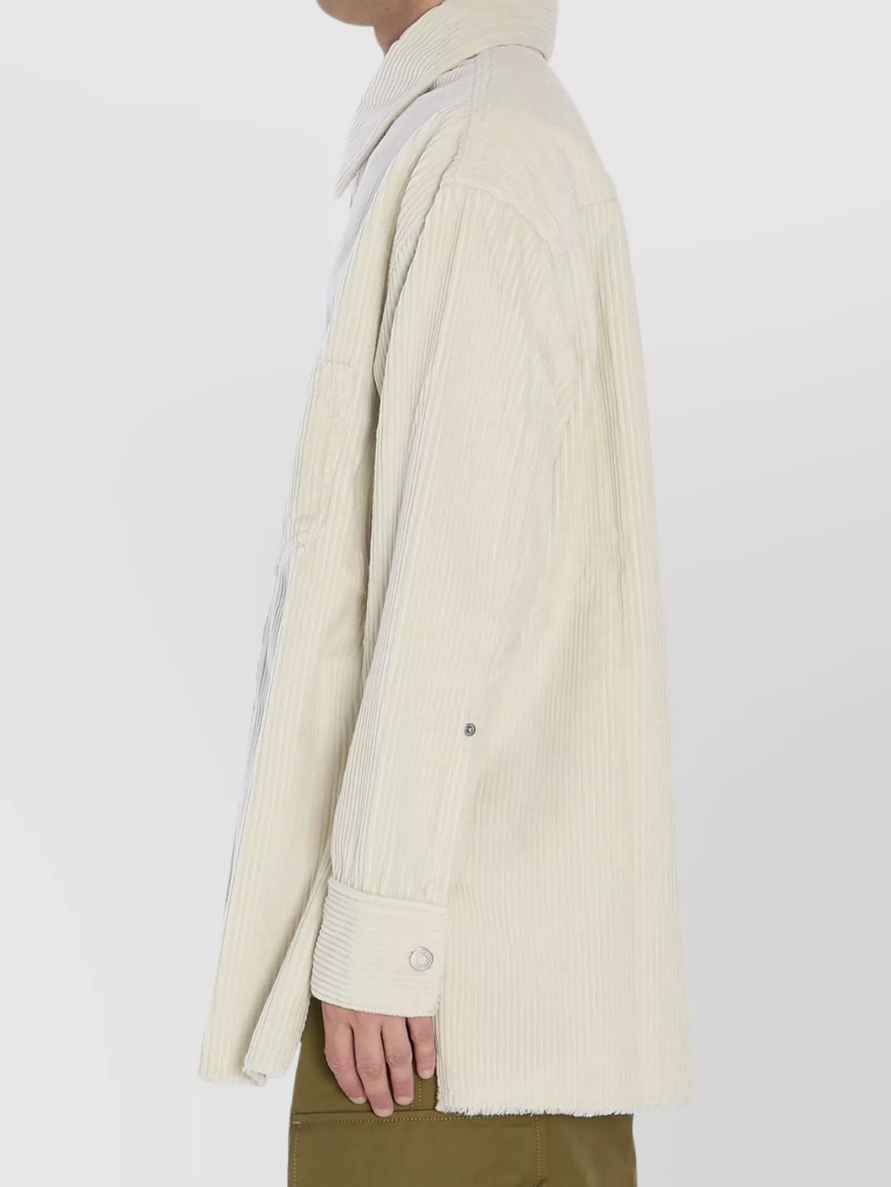 Ami Paris Oversized Corduroy Cotton Shirt