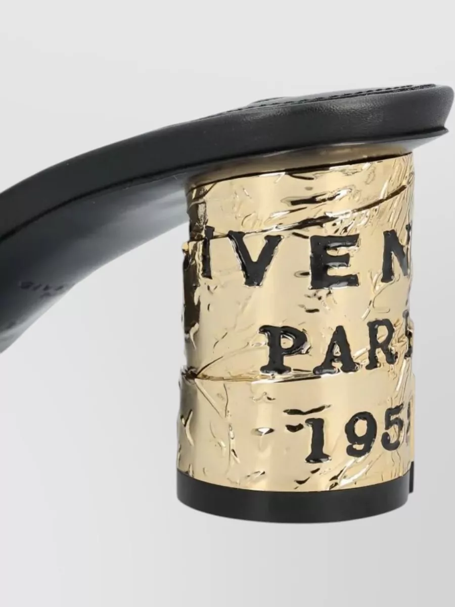 Givenchy Leather Mules Block Heel Open Back