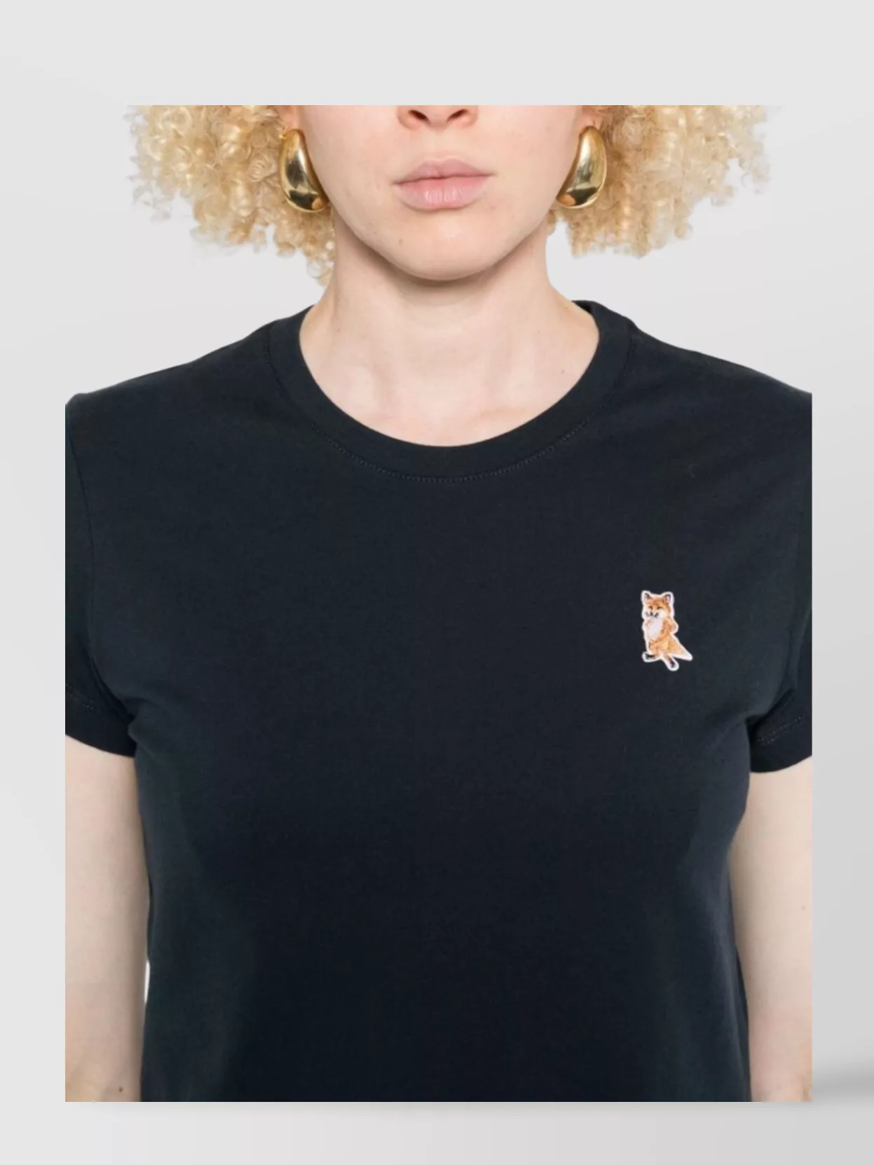 Maison Kitsuné Fox Lady Cotton T-Shirt