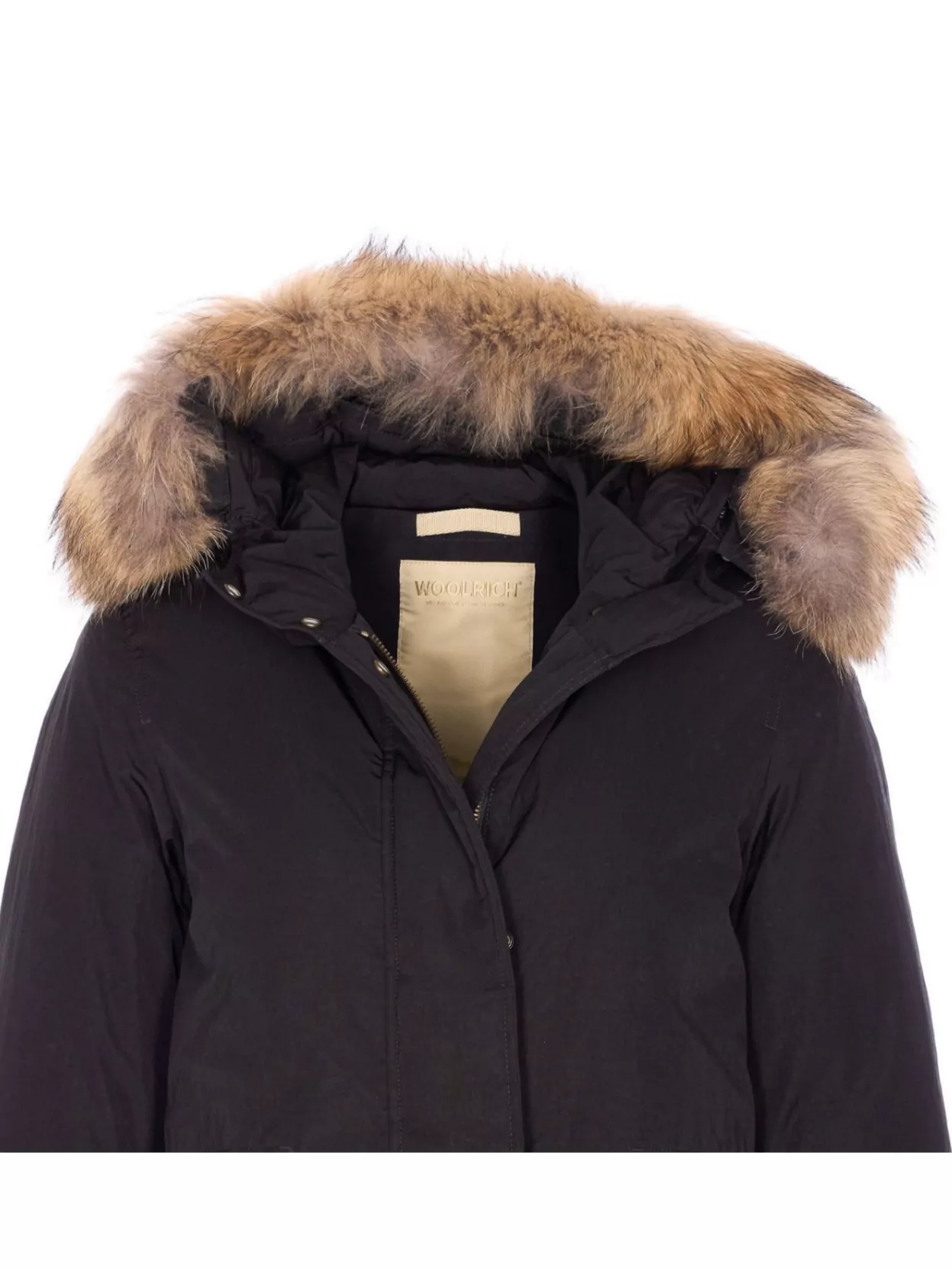Woolrich Padded Coat With Removable Fur Hood