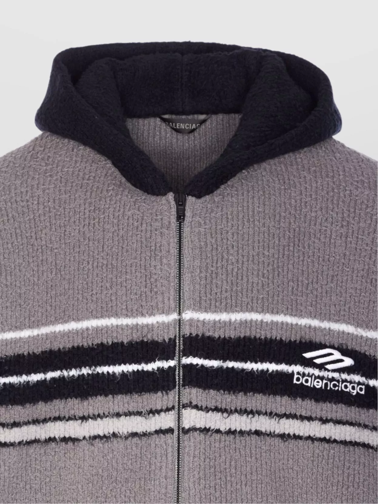 Balenciaga Hooded Sweater With Pockets And Long Sleeves