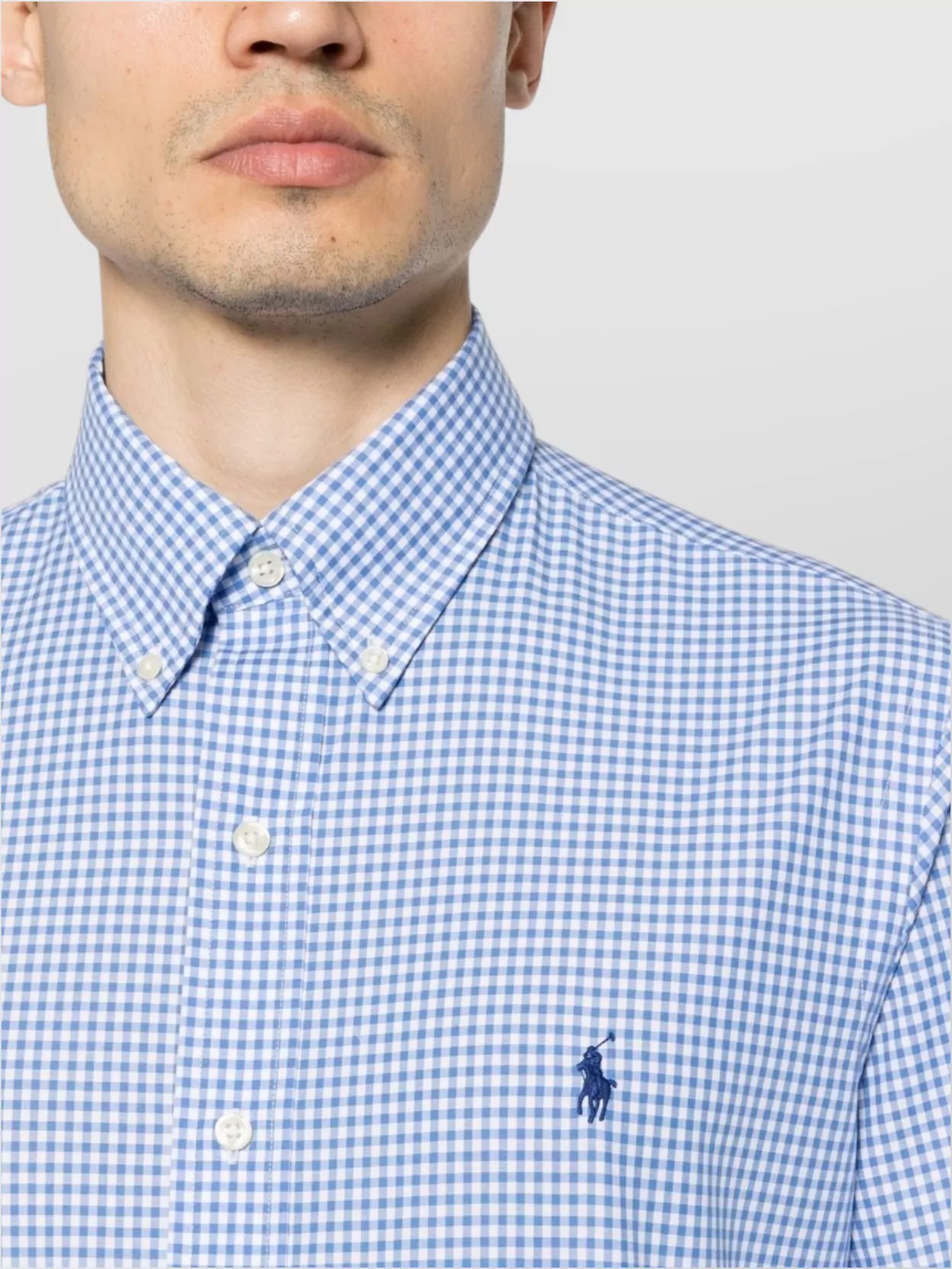 Polo Ralph Lauren Checked Pattern Stretch Cotton Shirt