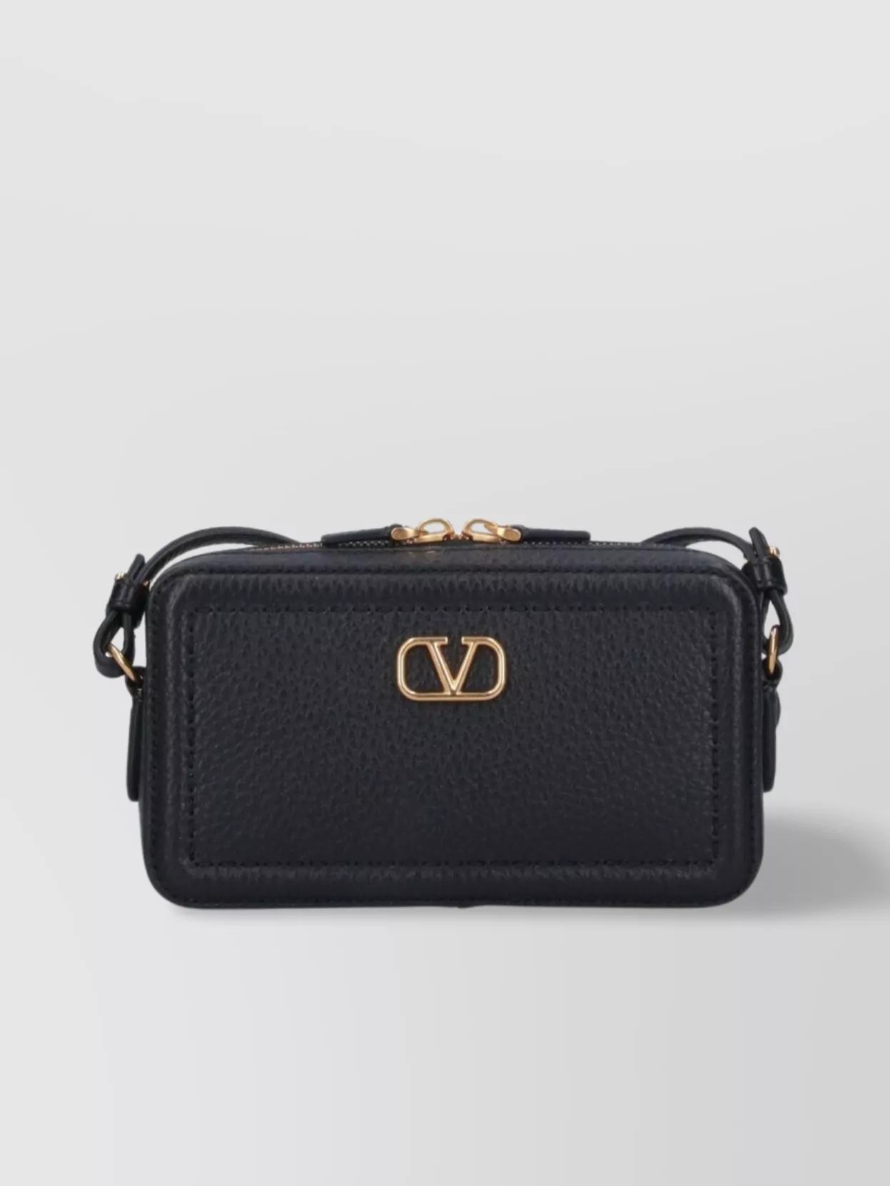 Valentino Garavani Adjustable Strap Leather Shoulder Bag