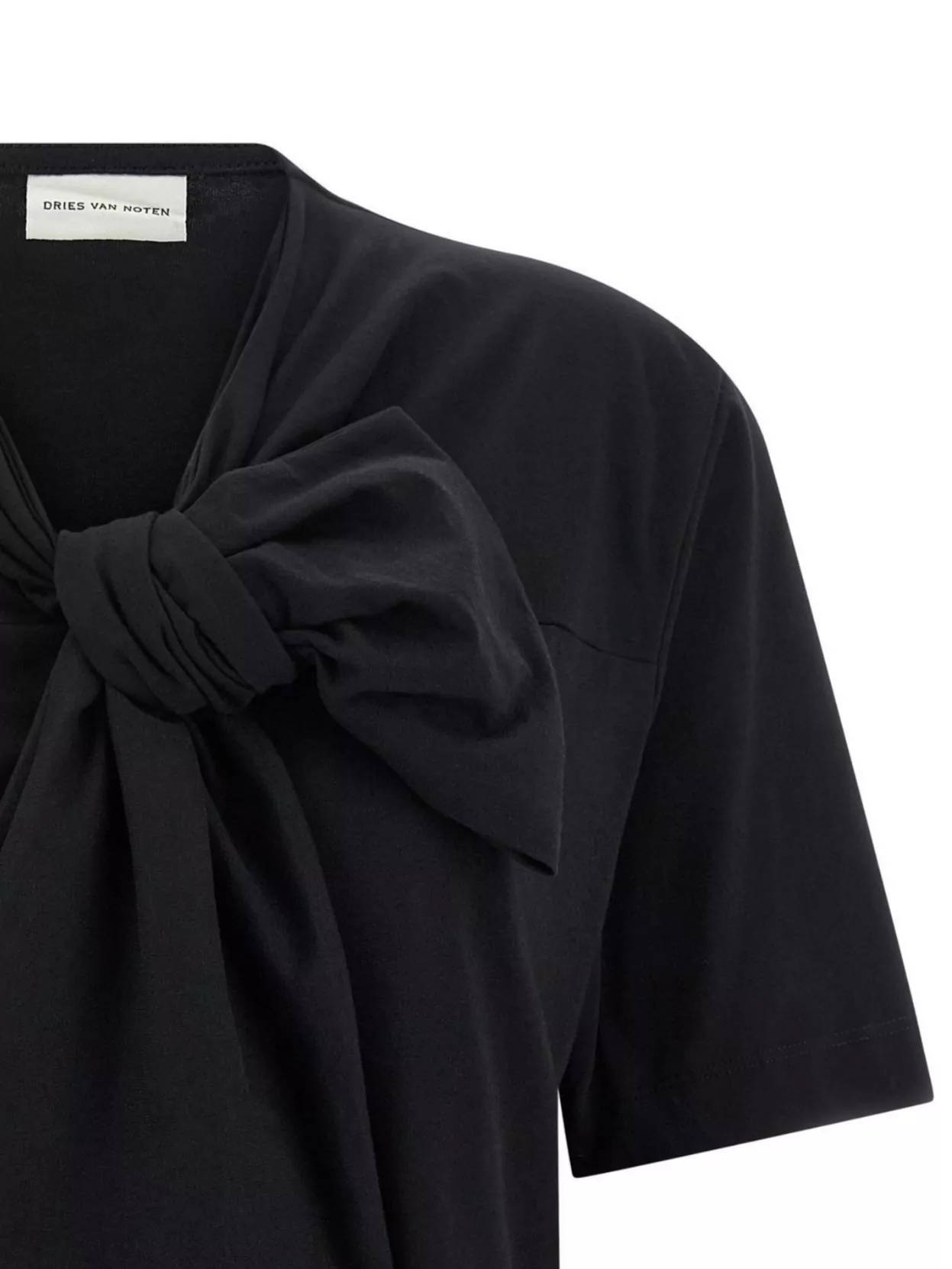 Dries Van Noten Bow Detail Short Sleeve T-Shirt