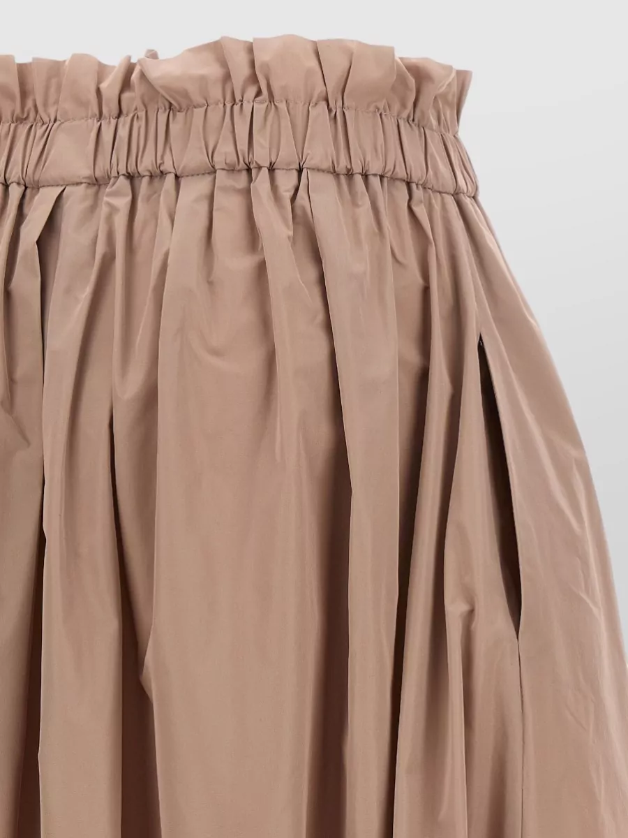 Herno Techno Taffeta Midi Skirt A Line