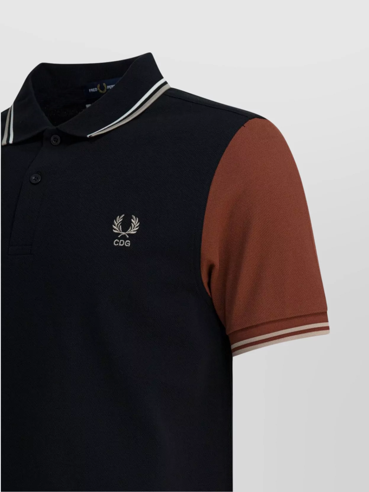 Comme Des Garçons Color-Block Polo Shirt Short Sleeves