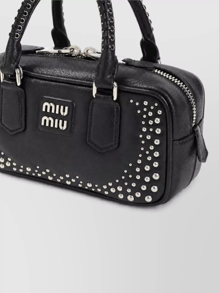 Miu Miu Arcadie Studded Leather Mini Bag