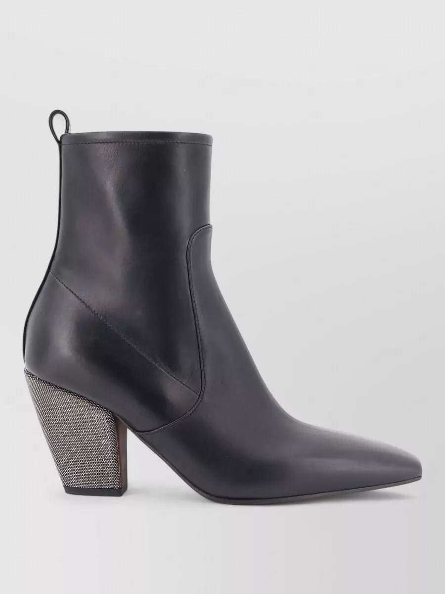 Brunello Cucinelli Leather Ankle Boots