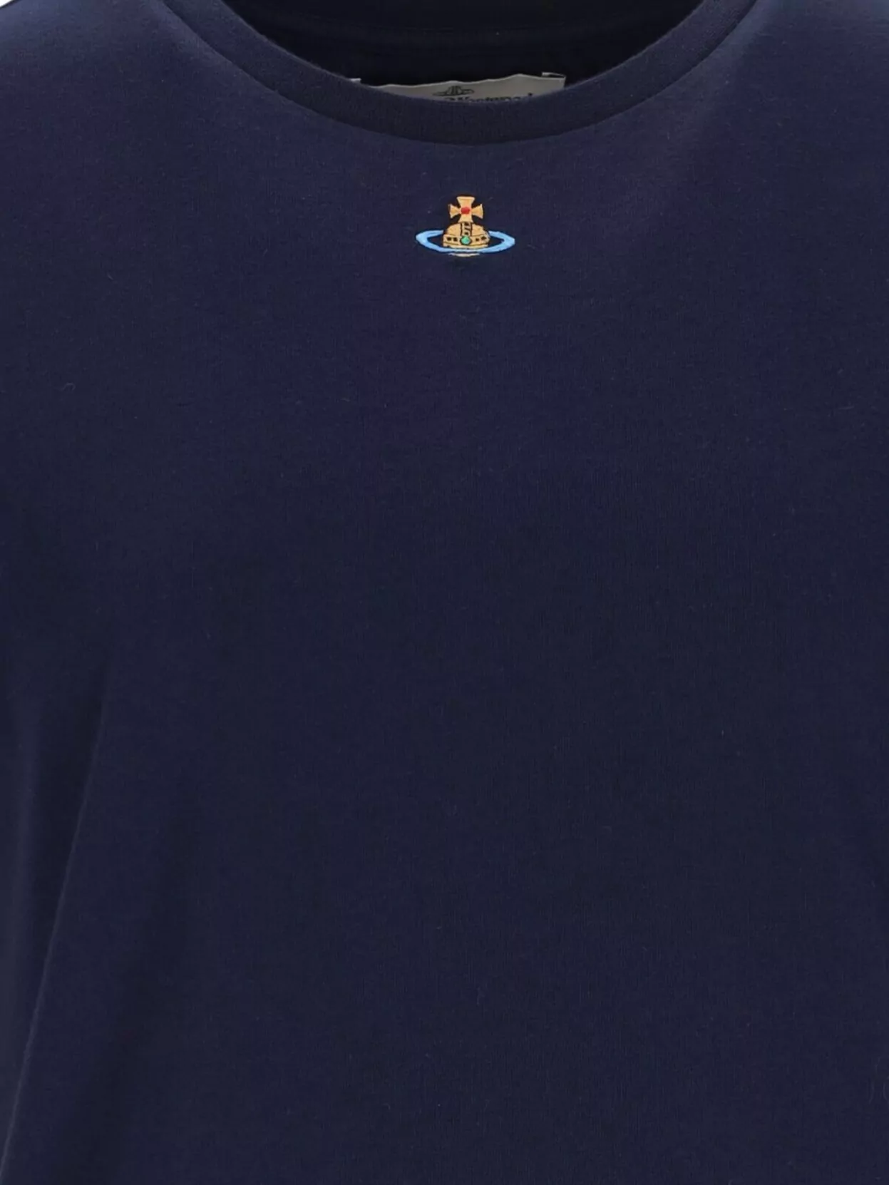 Vivienne Westwood Short Sleeves Crew Neck Top In Blue
