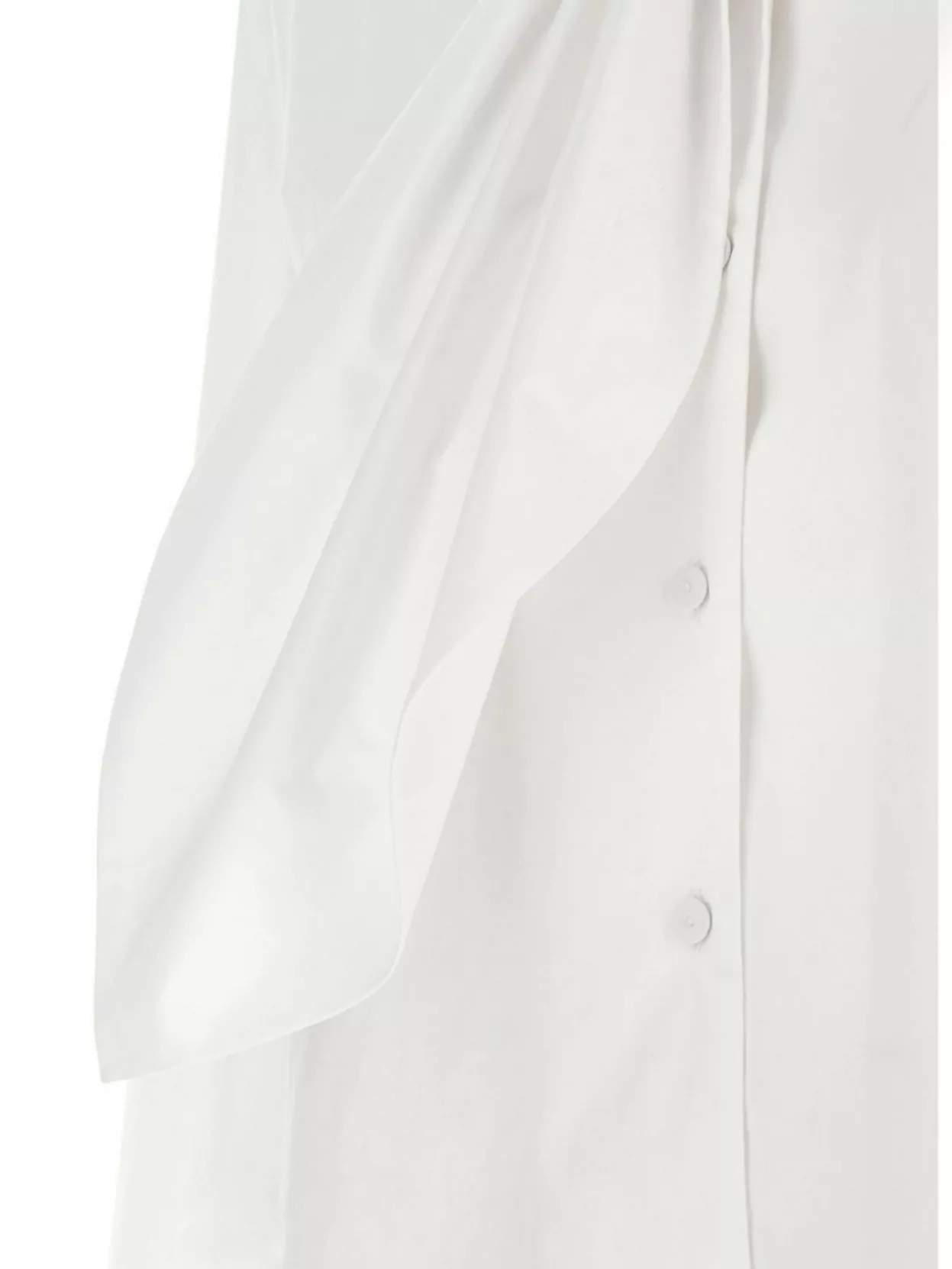 Alberta Ferretti Draped High Collar Long Sleeves Shirt