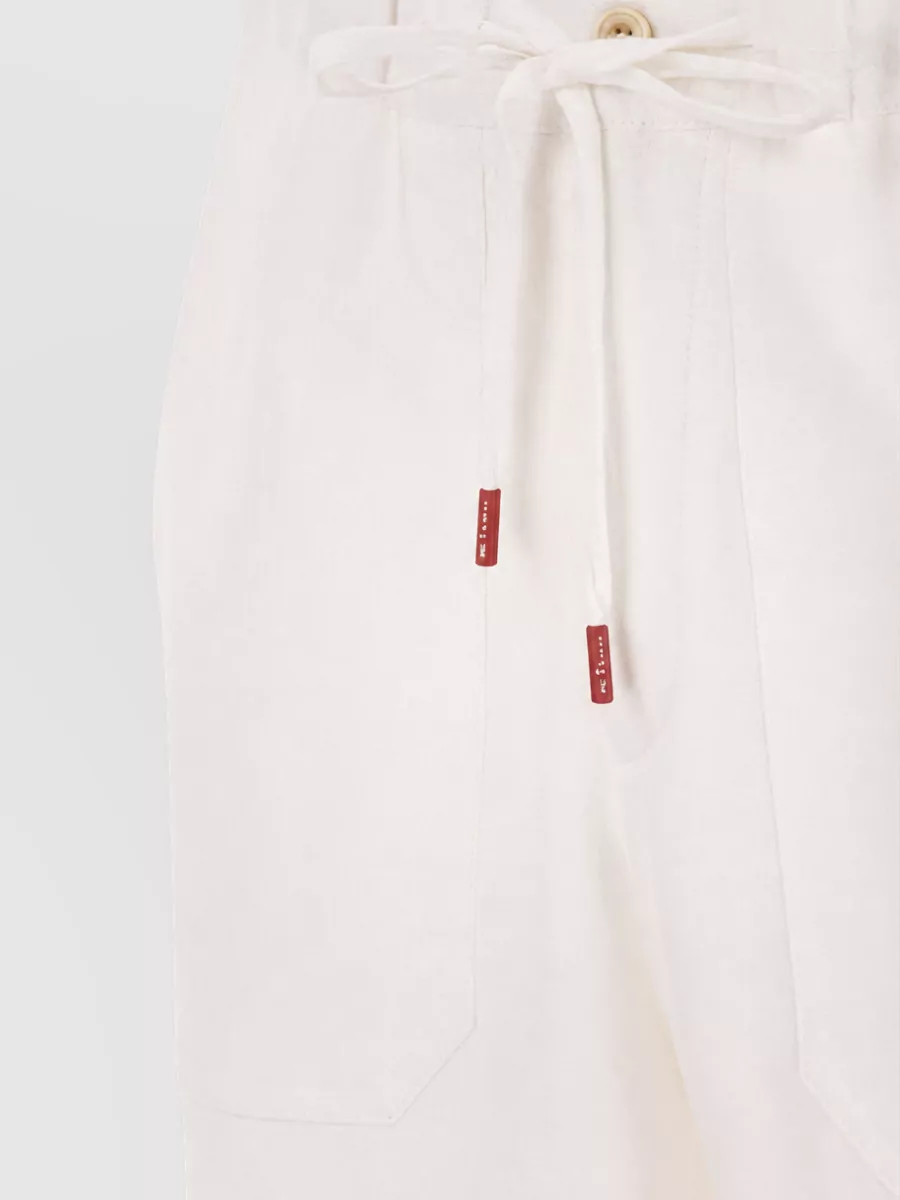 Kiton Linen Drawstring Trousers