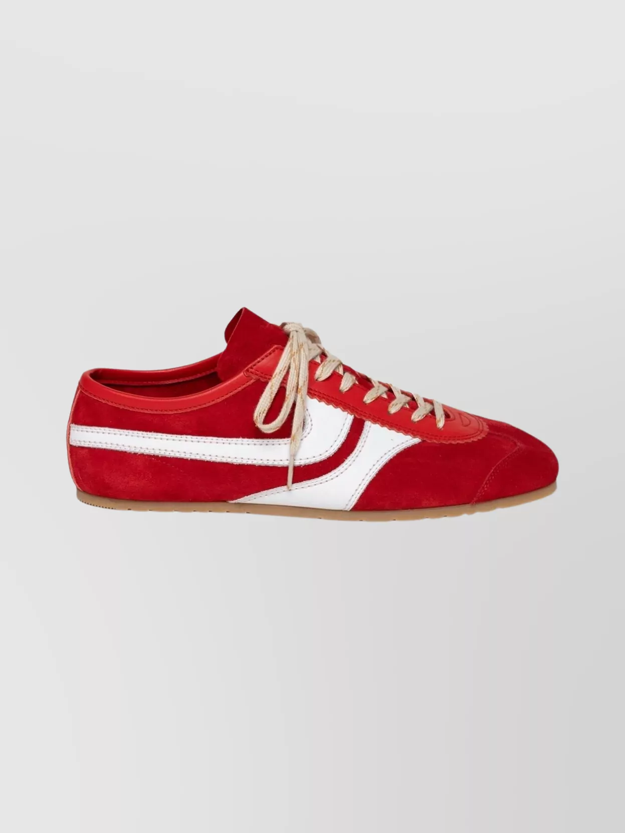 Dries Van Noten Low Top Sneakers With Rubber Sole And Stripe