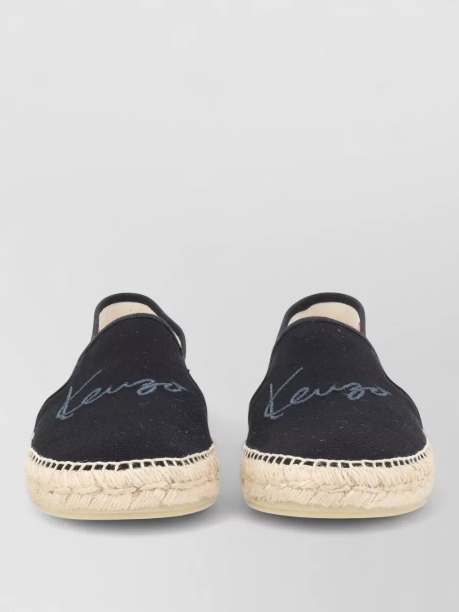 Kenzo logo embroidered espadrilles