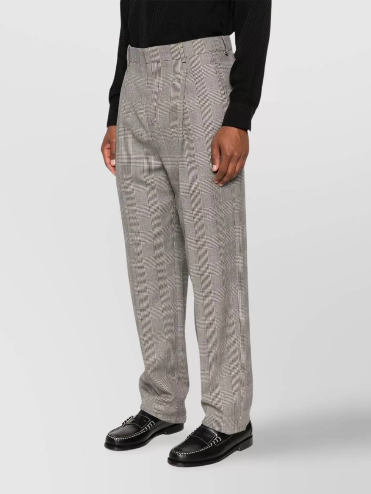 Saint Laurent Straight Leg Pleated Front Trousers