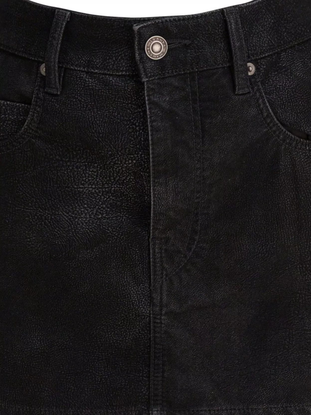 Isabel Marant Étoile Tailored Skirts With Pockets And Textured Finish In Black