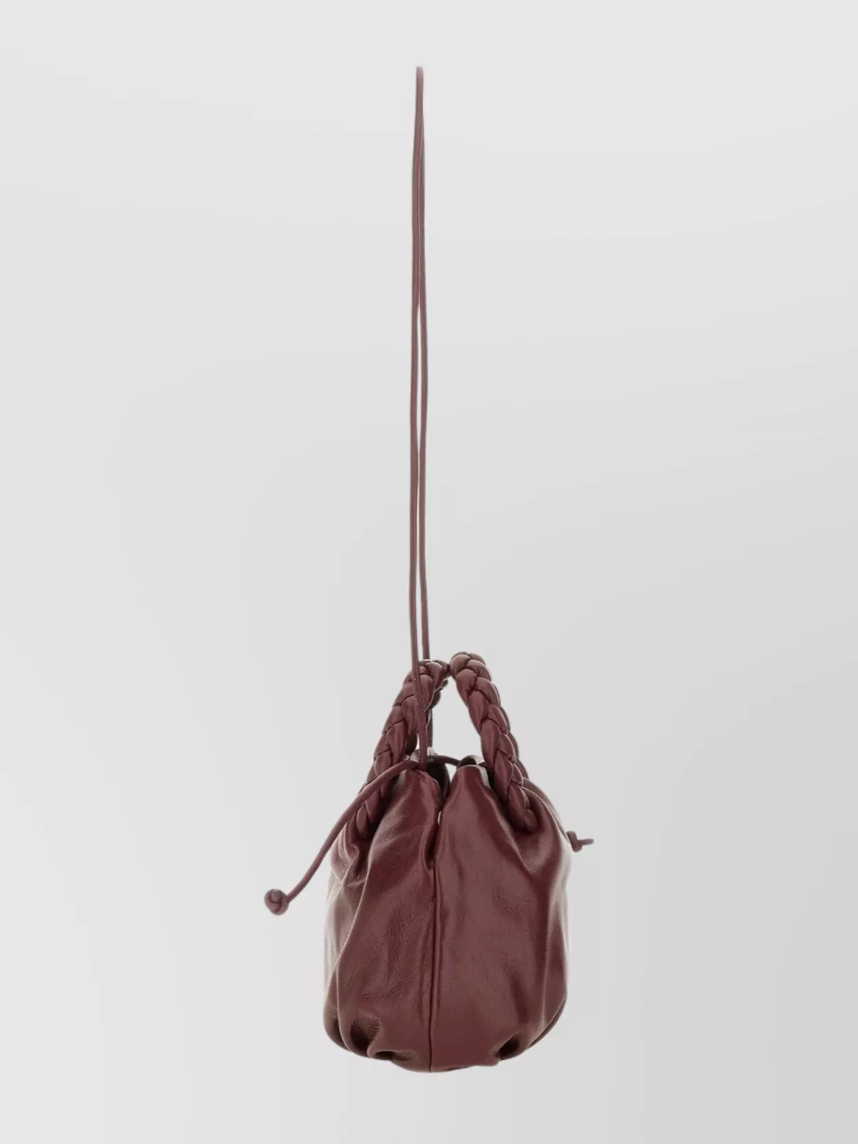 Hereu Braided Handle Shoulder Bag With Long Strap