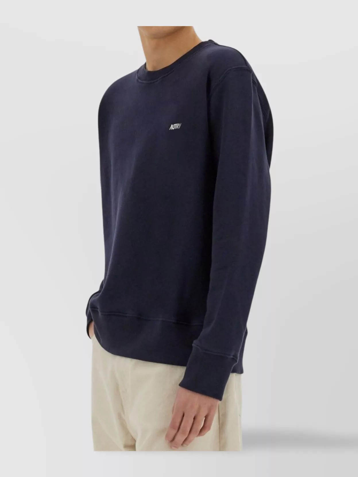 Autry Logo Embroidered Crew Neck Sweatshirt