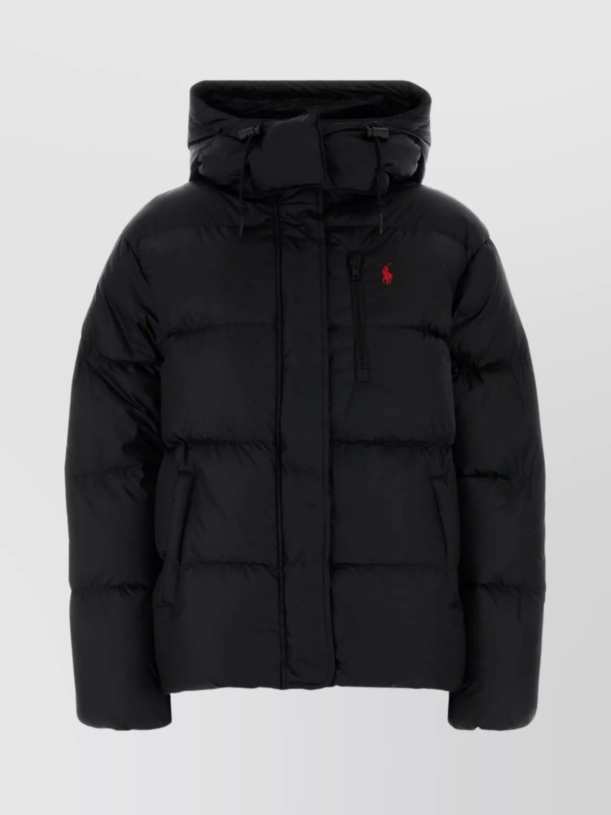 Polo Ralph Lauren Insulated Hooded Quilted Jacket In Black