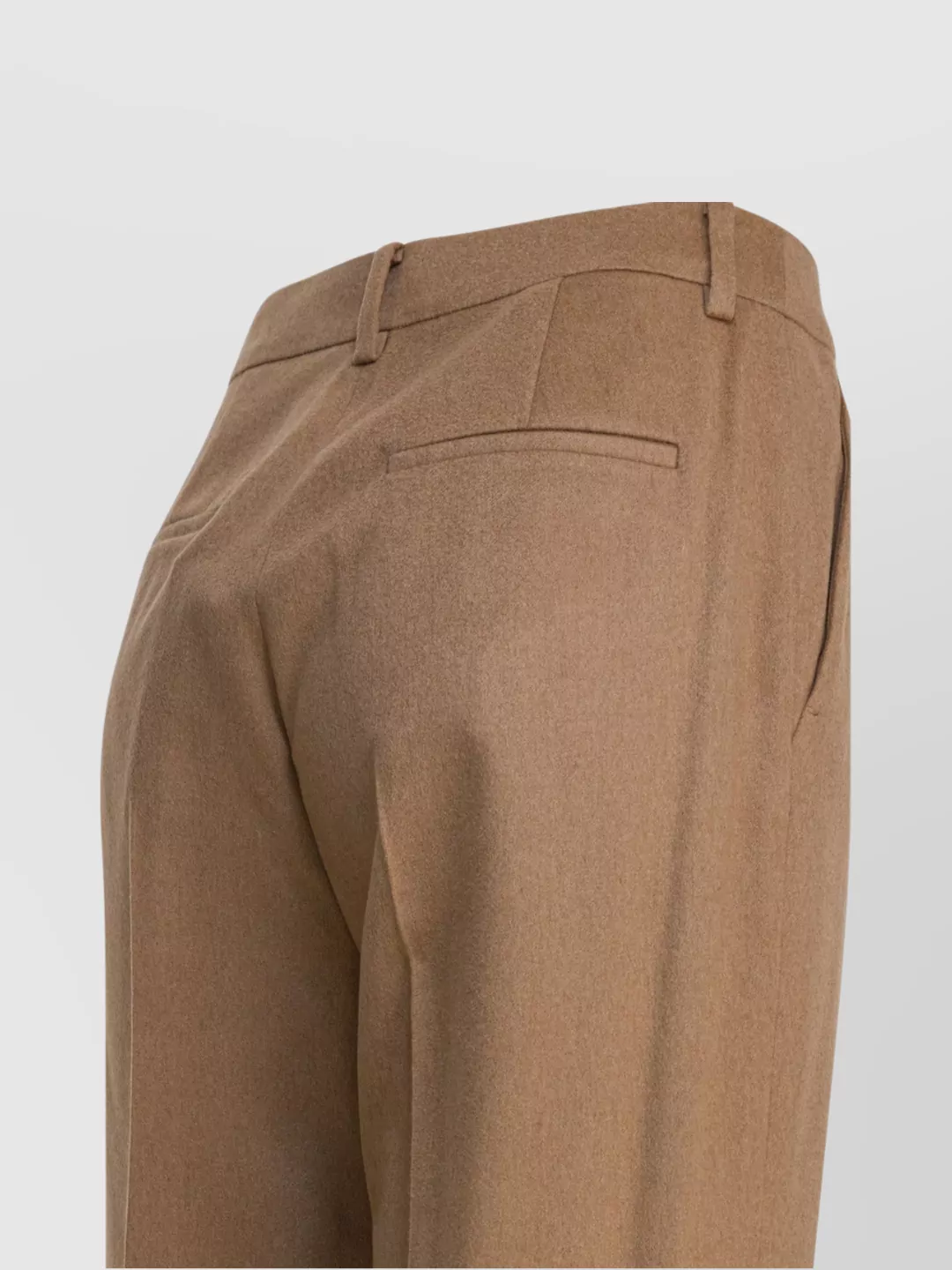 Max Mara Trousers With Pleated Front And Belt Loops In Multi