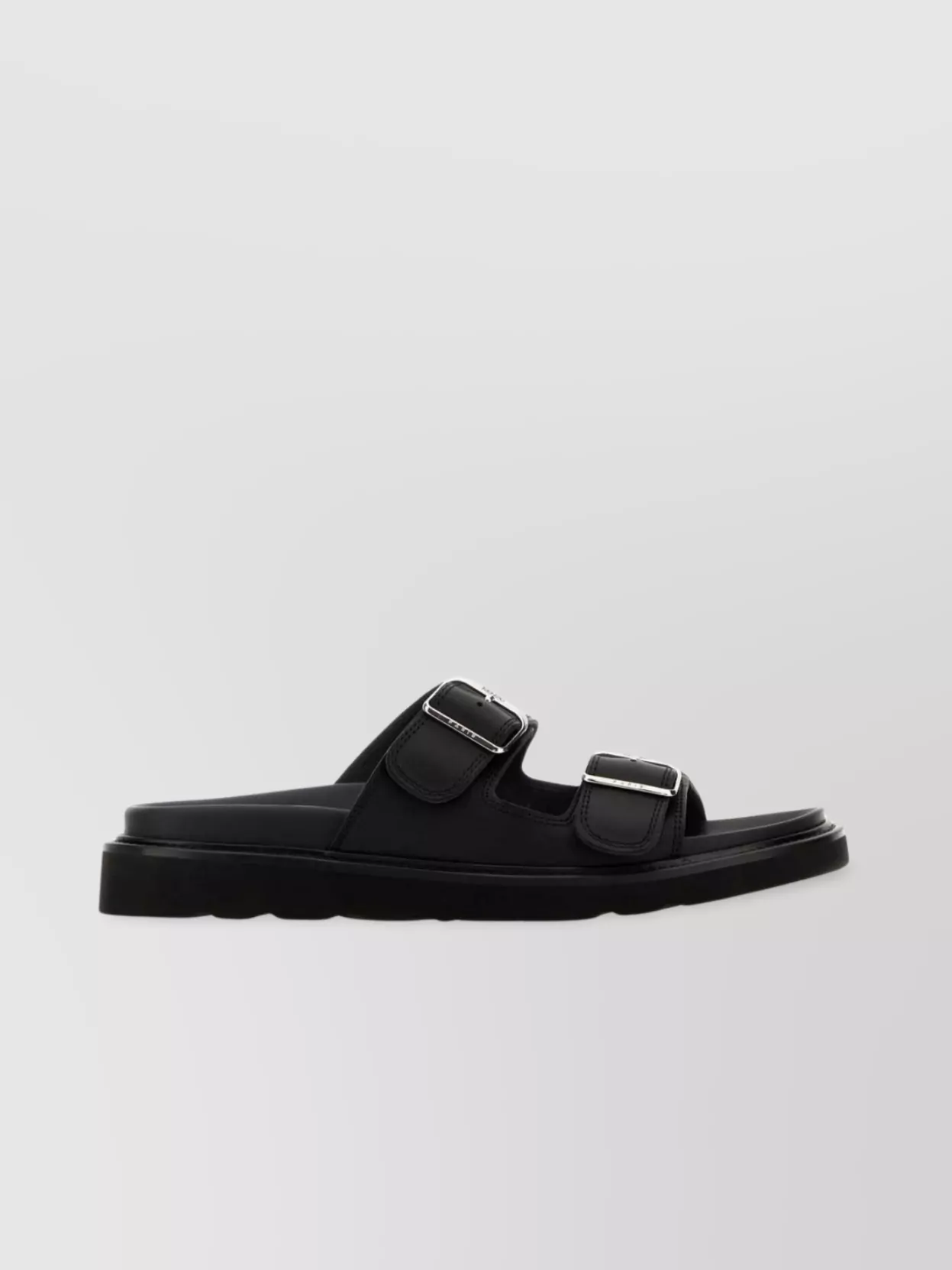 Kenzo Matto Leather Sandals In Black