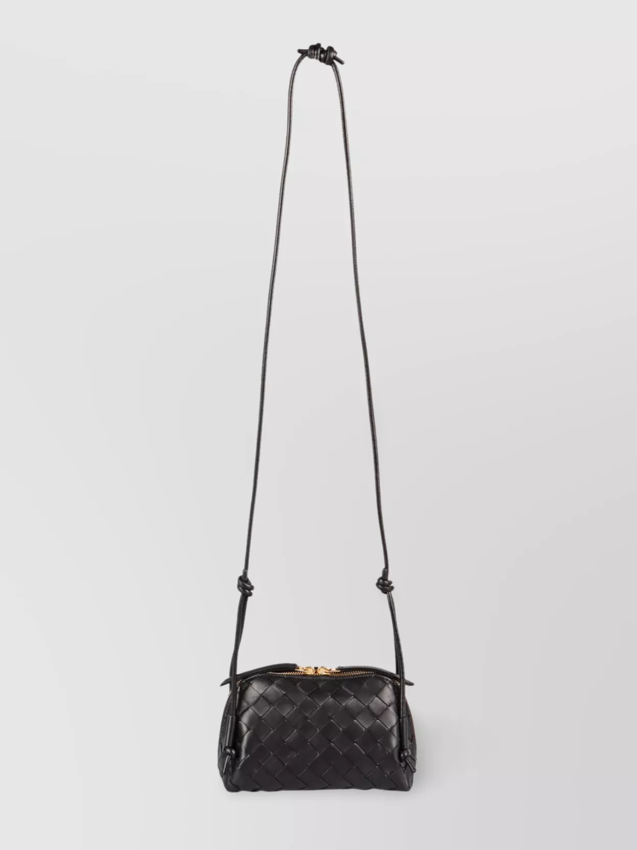 Bottega Veneta Woven Knots Leather Cross-Body Bag