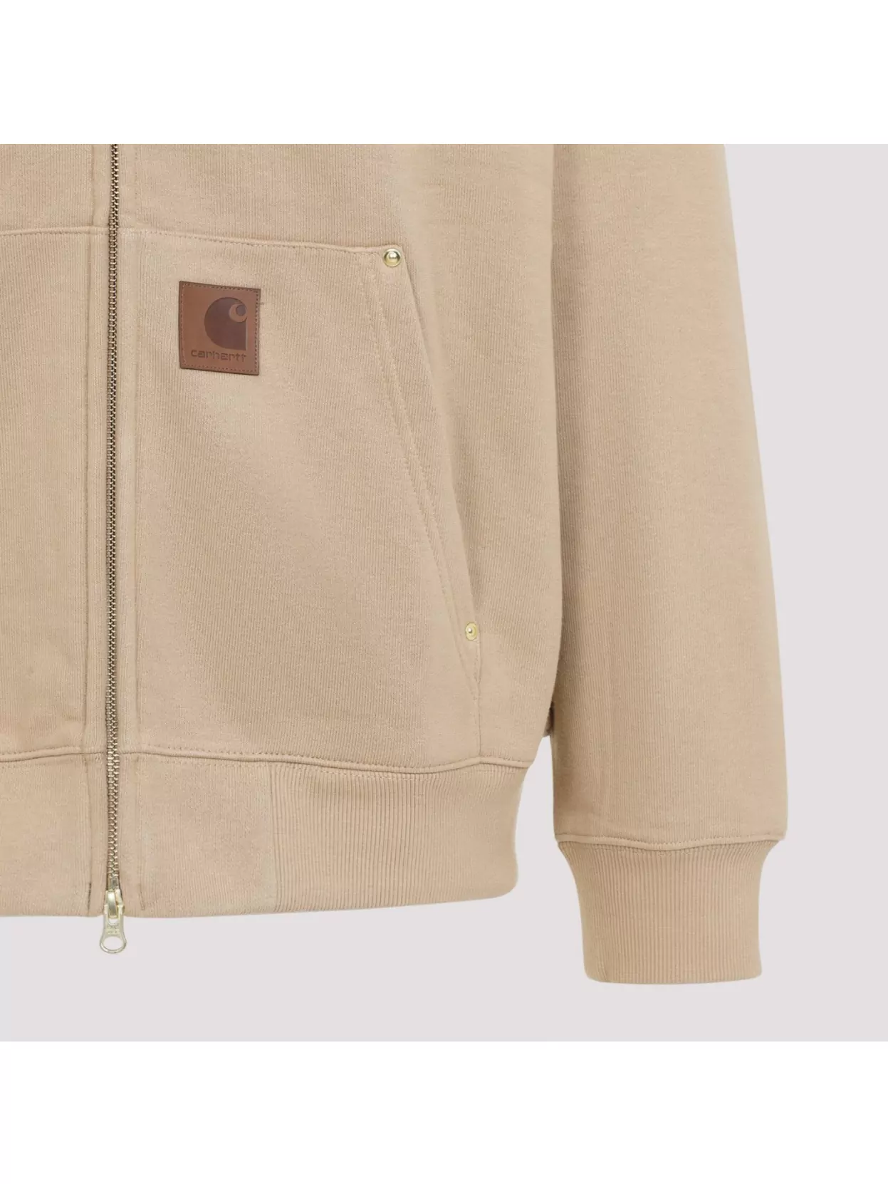Carhartt Wip Hooded Eldon Sweat Jacket In Neutrals