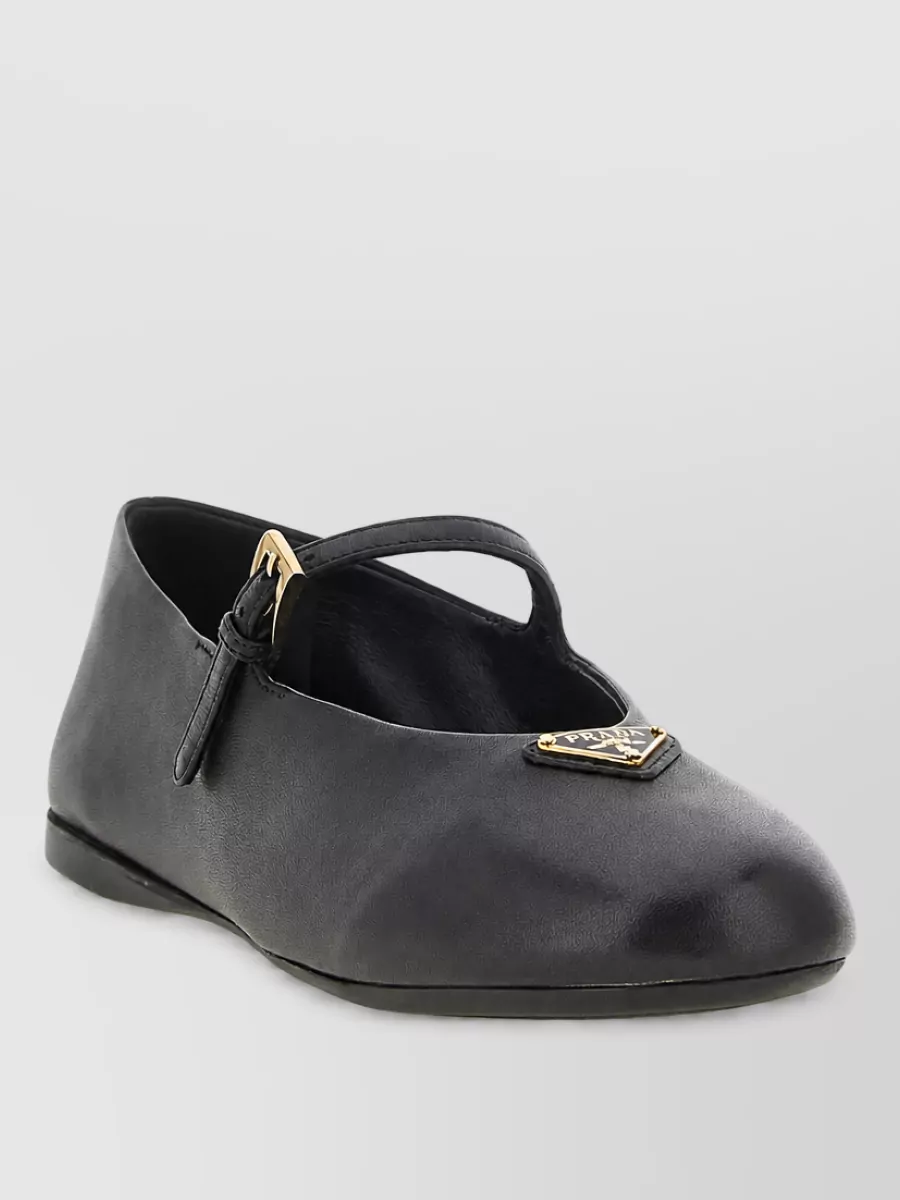 Prada leather ballerina flats