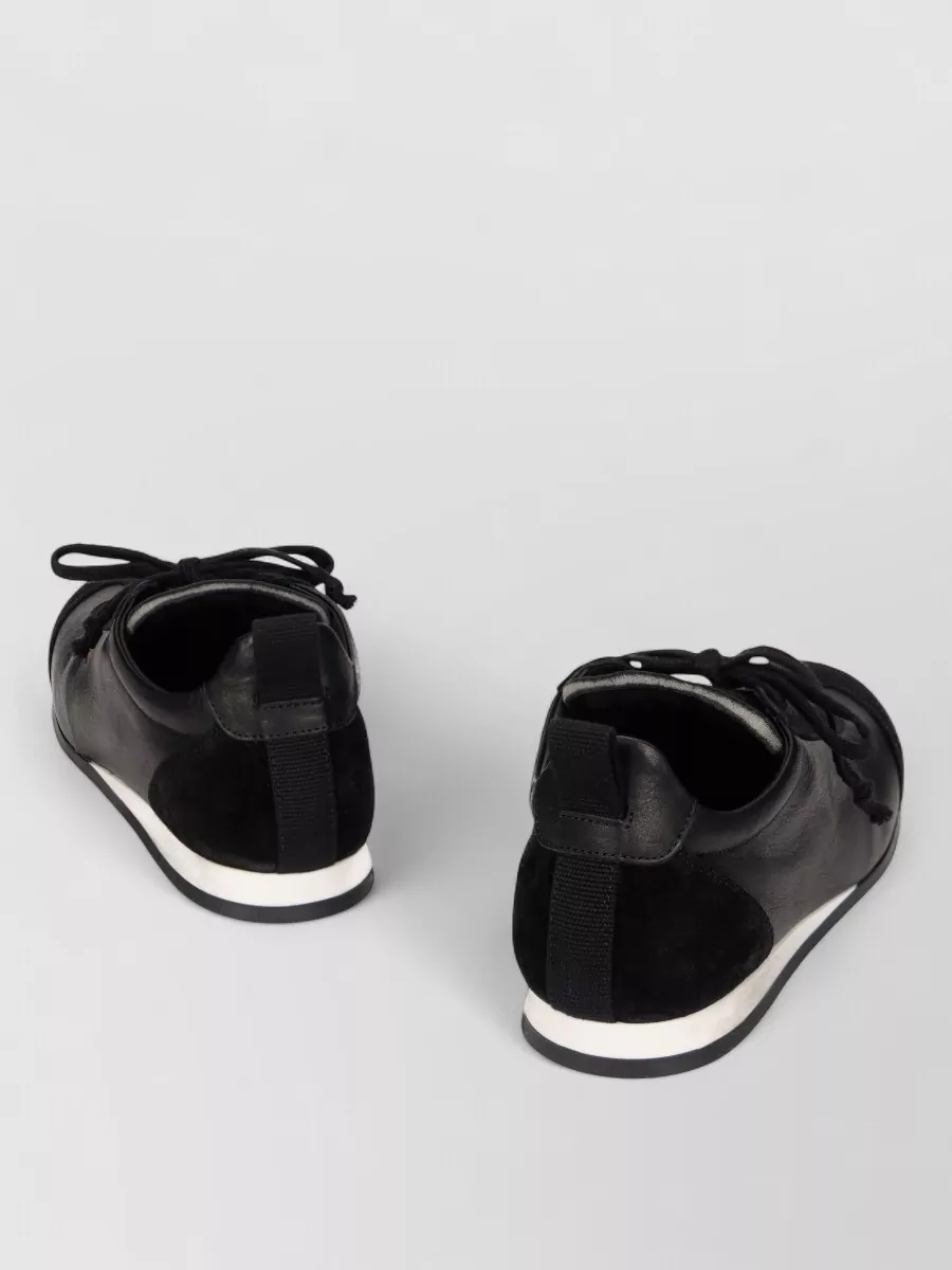 Uma Wang Leather Lace-Up Sneakers