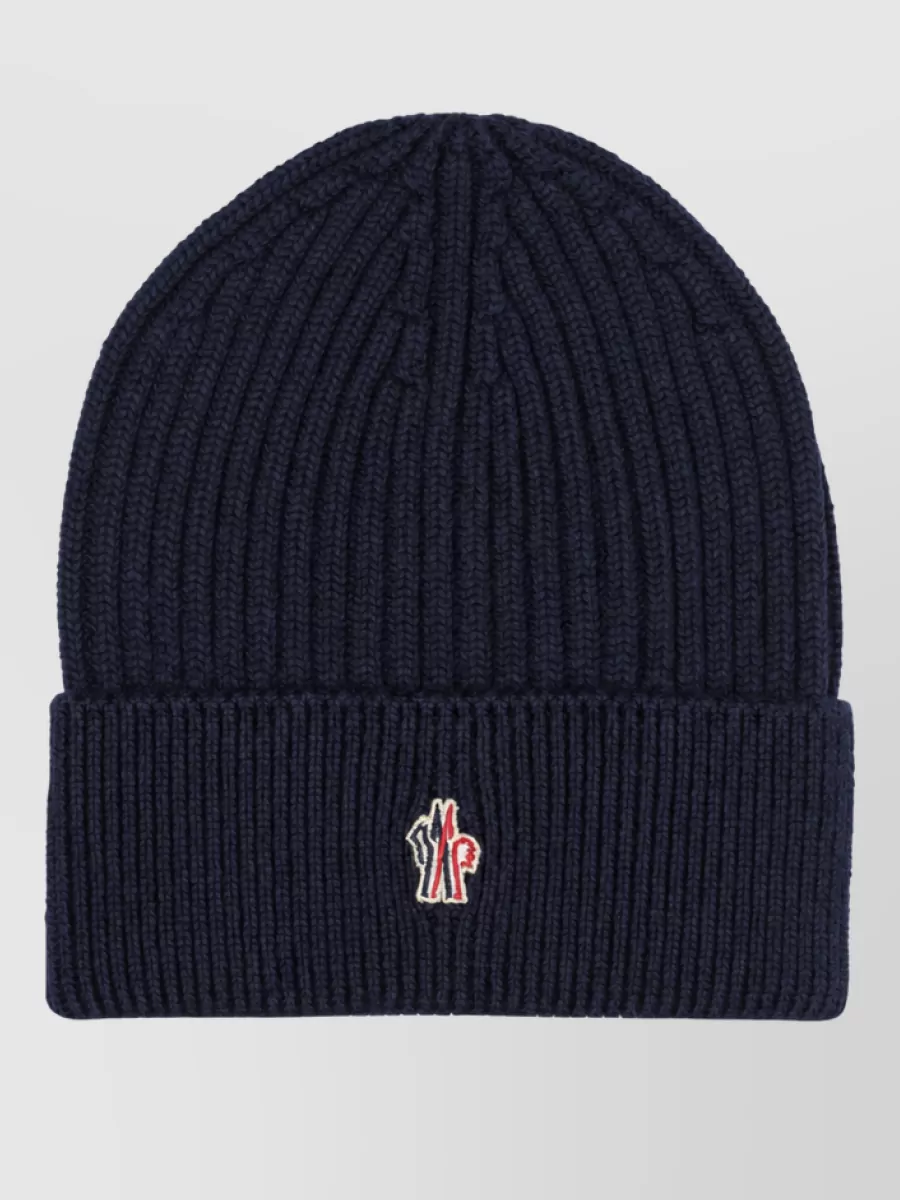 Moncler Grenoble ribbed wool beanie