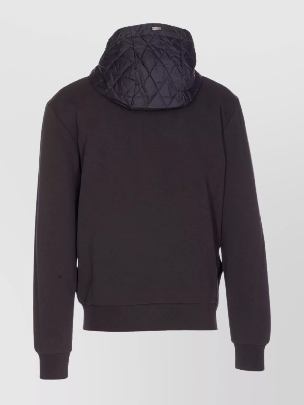 Herno Quilted Hoodie With Drawstring And Long Sleeves In Animal Print