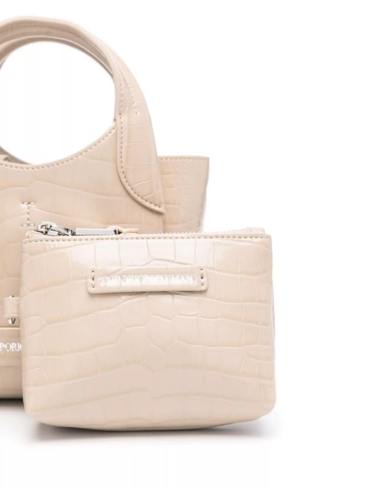 Emporio Armani Small Tote Bag Crocodile Effect