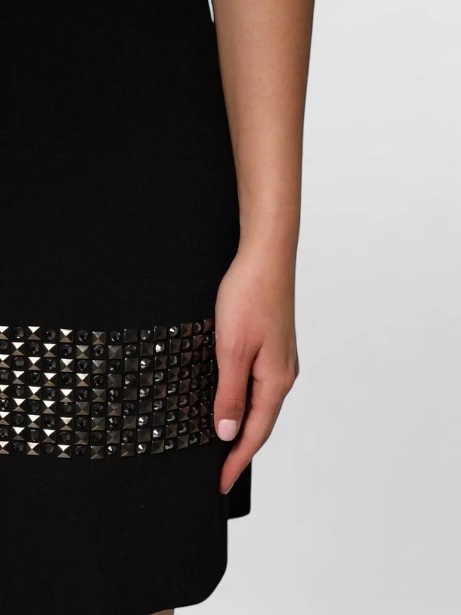 Dolce&Gabbana Crystal-Embellished Collared Mini Dress