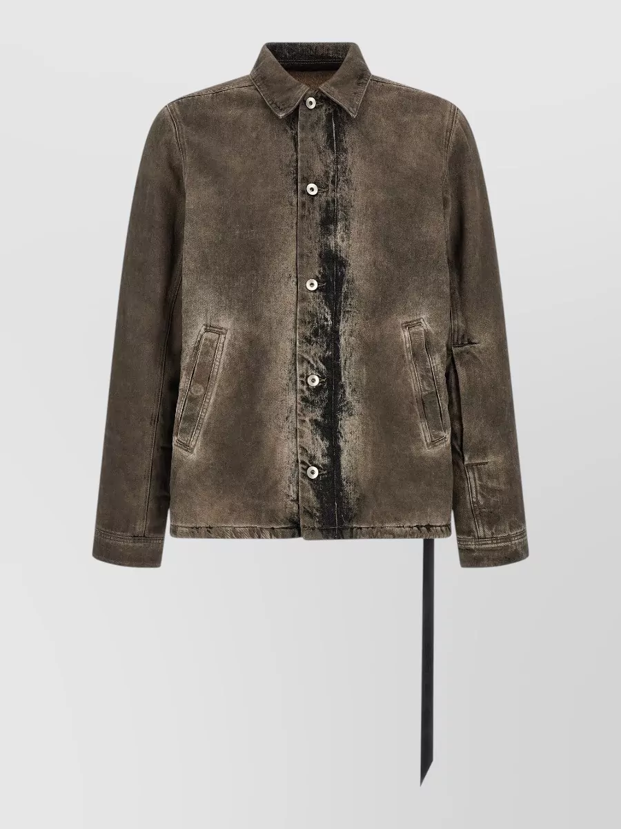 Rick Owens Drkshdw denim single-breasted jacket