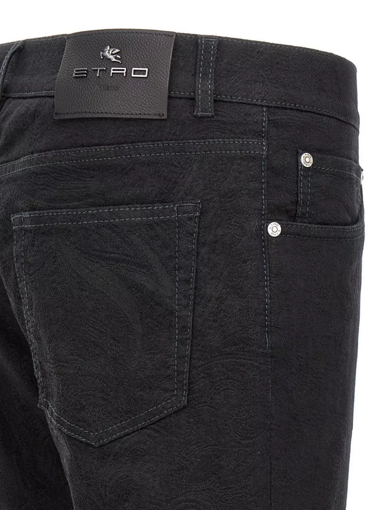 Etro Denim Trousers With Belt Loops And Pockets
