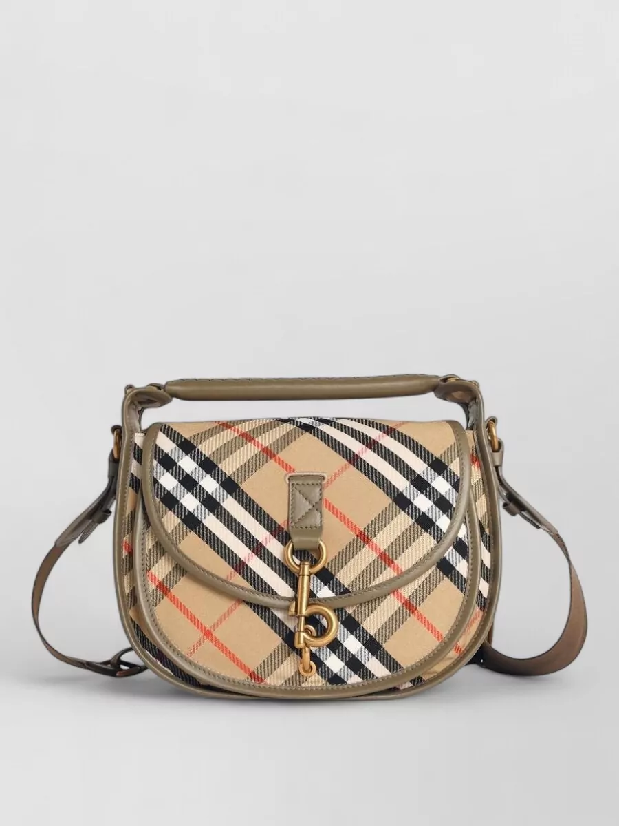 Burberry b clip small fabric cross-body bag