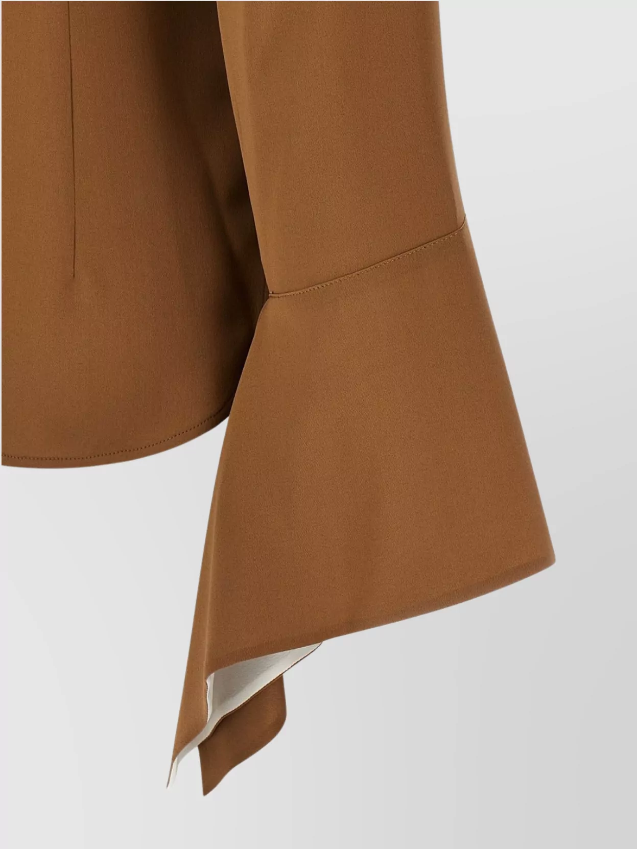 Max Mara Flared Cuffs Long Sleeves Contrast Collar Shirt