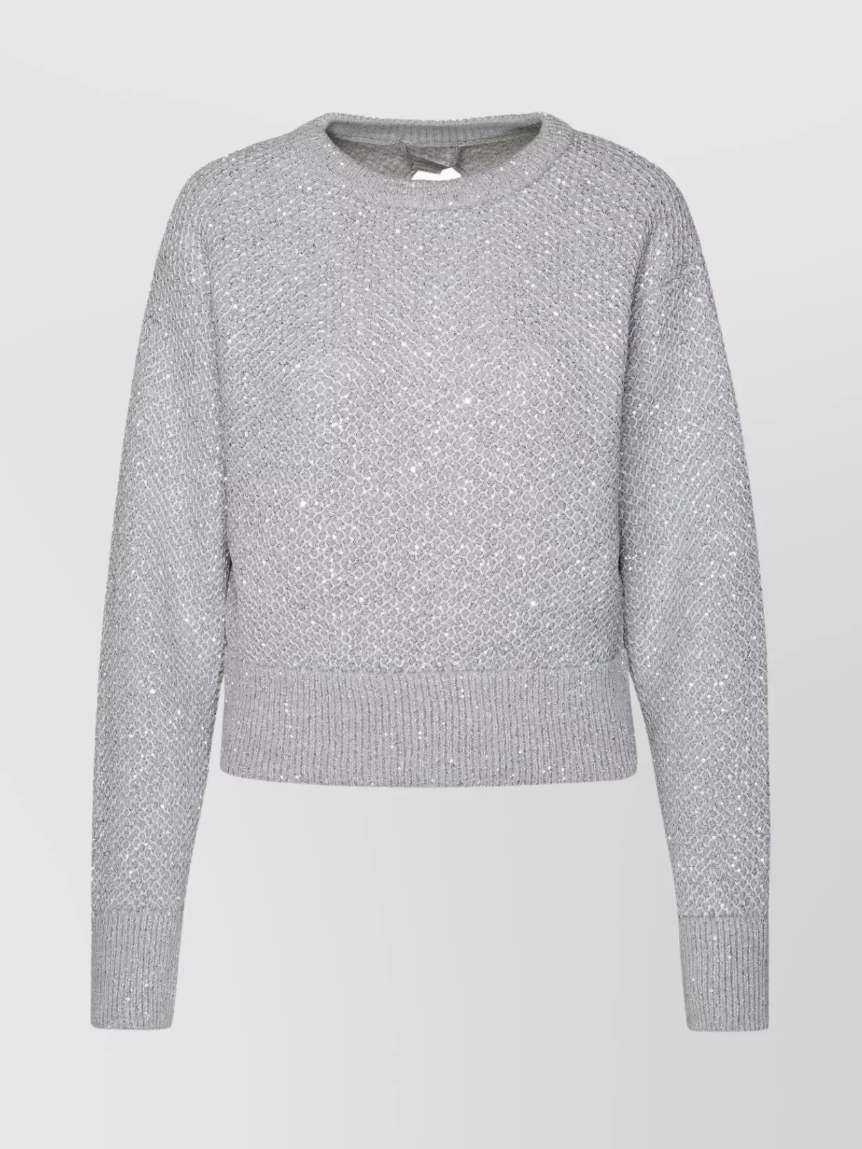 Shop Stella Mccartney Cropped Wool Blend Sweater
