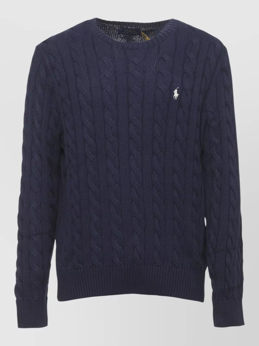 Ralph Lauren Cable-knit cotton crewneck jumper
