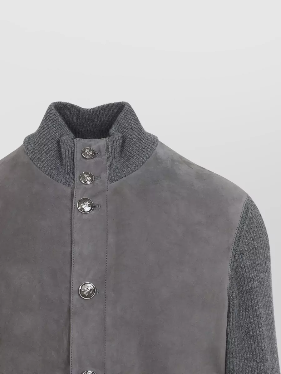 Brunello Cucinelli Leather Padded Jacket
