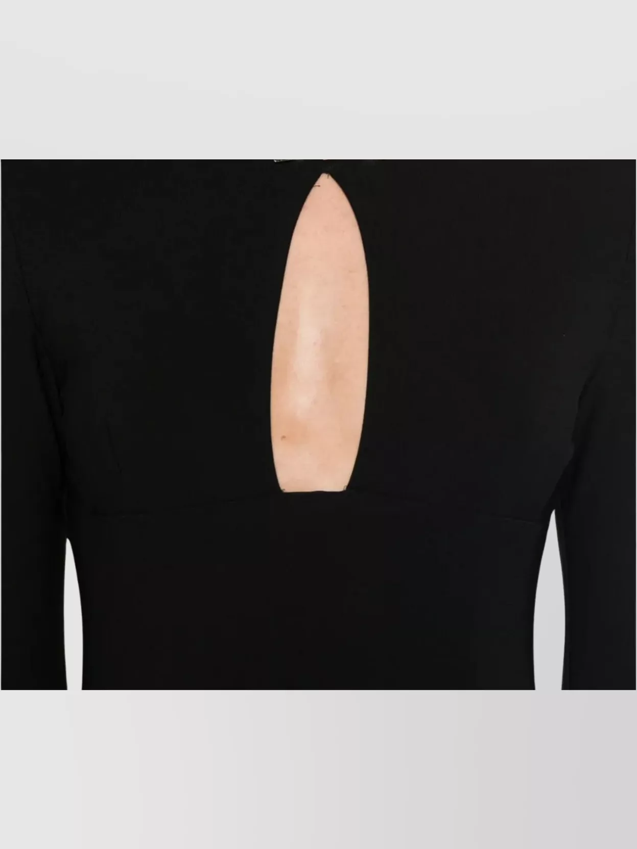 Blumarine Jersey Dress With Bijou Pin Detail